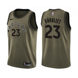 Toronto Raptors #23 Fred VanVleet Swingman Green Salute to Service NBA Jersey