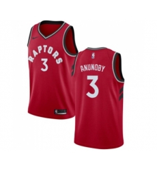 Toronto Raptors #3 OG Anunoby Swingman Red Road Basketball Jersey - Icon Edition