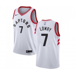 Toronto Raptors #7 Kyle Lowry Swingman White NBA Jersey - Association Edition