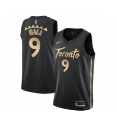 Toronto Raptors #9 Serge Ibaka Swingman Black Basketball Jersey - 2019-20 City Edition