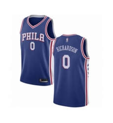 Philadelphia 76ers #0 Josh Richardson Swingman Blue Basketball Jersey - Icon Edition