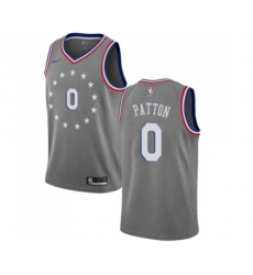 Philadelphia 76ers #0 Justin Patton Swingman Gray Basketball Jersey - City Edition