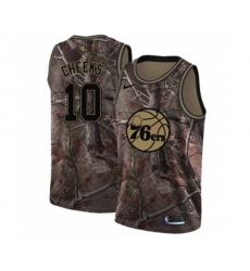 Philadelphia 76ers #10 Maurice Cheeks Swingman Camo Realtree Collection Basketball Jersey