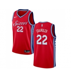 Philadelphia 76ers #22 Wilson Chandler Swingman Red Basketball Jersey Statement Edition