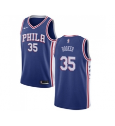 Philadelphia 76ers #35 Trevor Booker Swingman Blue NBA Jersey - Icon Edition