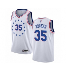 Philadelphia 76ers #35 Trevor Booker White Swingman Jersey - Earned Edition