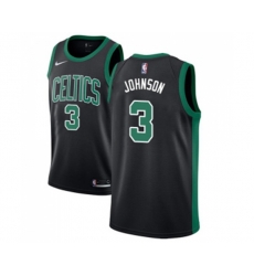 Boston Celtics #3 Dennis Johnson Authentic Black Basketball Jersey - Statement Edition