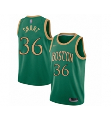 Boston Celtics #36 Marcus Smart Swingman Green Basketball Jersey - 2019 20 City Edition