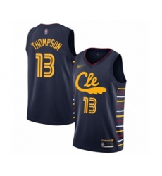 Cleveland Cavaliers #13 Tristan Thompson Authentic Navy Basketball Jersey - 2019-20 City Edition
