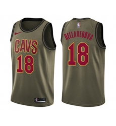 Cleveland Cavaliers #18 Matthew Dellavedova Swingman Green Salute to Service Basketball Jersey