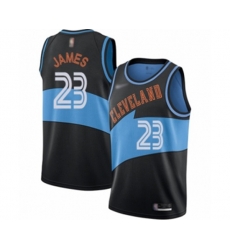 Cleveland Cavaliers #23 LeBron James Swingman Black Hardwood Classics Finished Basketball Jersey
