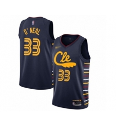 Cleveland Cavaliers #33 Shaquille ONeal Swingman Navy Basketball Jersey - 2019-20 City Edition