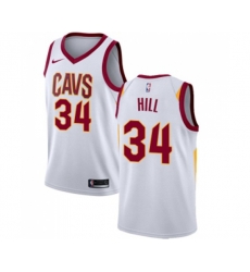 Cleveland Cavaliers #34 Tyrone Hill Swingman White Home NBA Jersey - Association Edition