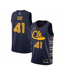 Cleveland Cavaliers #41 Ante Zizic Authentic Navy Basketball Jersey - 2019-20 City Edition