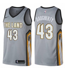 Cleveland Cavaliers #43 Brad Daugherty Swingman Gray NBA Jersey - City Edition