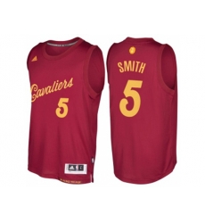 Cleveland Cavaliers #5 J.R. Smith 2016 Christmas Day Burgundy NBA Swingman Jersey