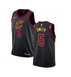 Cleveland Cavaliers #5 J.R. Smith Authentic Black Alternate Basketball Jersey Statement Edition