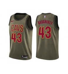 Nike Cleveland Cavaliers #43 Brad Daugherty Green Salute to Service NBA Swingman Jersey