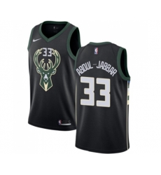 Milwaukee Bucks #33 Kareem Abdul-Jabbar Swingman Black Alternate NBA Jersey - Statement Edition