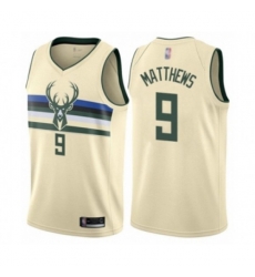 Milwaukee Bucks #9 Wesley Matthews Swingman Cream Basketball Jersey - City Edition