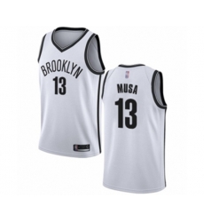Brooklyn Nets #13 Dzanan Musa Authentic White Basketball Jersey - Association Edition