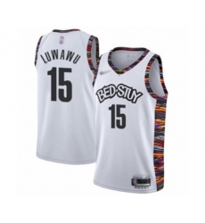 Brooklyn Nets #15 Timothe Luwawu Swingman White Basketball Jersey - 2019-20 City Edition