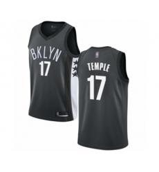 Brooklyn Nets #17 Garrett Temple Authentic Gray Basketball Jersey Statement Edition