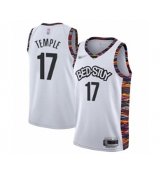 Brooklyn Nets #17 Garrett Temple Authentic White Basketball Jersey - 2019-20 City Edition