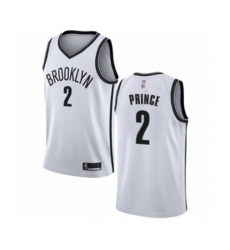 Brooklyn Nets #2 Taurean Prince Swingman White Basketball Jersey - Association Edition