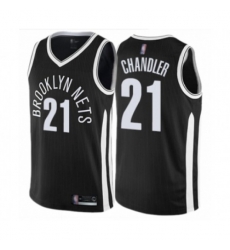 Brooklyn Nets #21 Wilson Chandler Authentic Black Basketball Jersey - City Edition