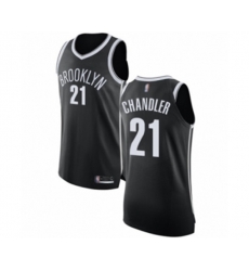 Brooklyn Nets #21 Wilson Chandler Authentic Black Basketball Jersey - Icon Edition