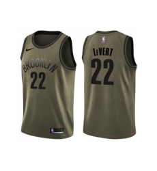 Brooklyn Nets #22 Caris LeVert Green Salute to Service NBA Swingman Jersey