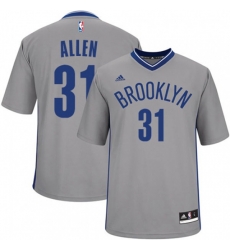 Brooklyn Nets #31 Jarrett Allen Authentic Gray Alternate NBA Jersey