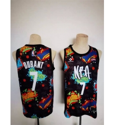 Brooklyn Nets #7 Keven Durant 2022 NBA All-Star Jersey Kit Pop Culture Street Art Black