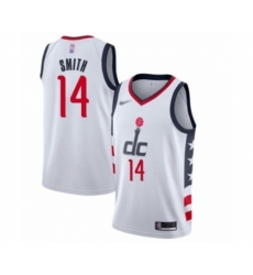 Washington Wizards #14 Ish Smith Swingman White Basketball Jersey - 2019 20 City Edition