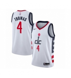 Washington Wizards #4 Isaiah Thomas Swingman White Basketball Jersey - 2019-20 City Edition