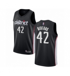 Washington Wizards #42 Davis Bertans Swingman Black Basketball Jersey - City Edition