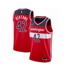 Washington Wizards #42 Davis Bertans Swingman Red Basketball Jersey - Icon Edition