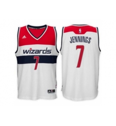 Washington Wizards #7 Brandon Jennings White Swingman Home Jersey