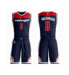 Washington Wizards #8 Rui Hachimura Swingman Navy Blue Basketball Suit Jersey Statement Edition
