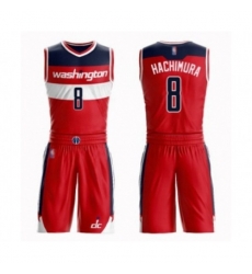 Washington Wizards #8 Rui Hachimura Swingman Red Basketball Suit Jersey - Icon Edition