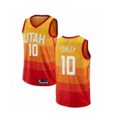 Utah Jazz #10 Mike Conley Swingman Orange Basketball Jersey - City Edition