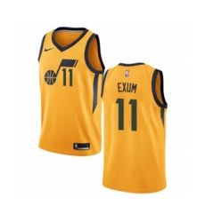 Utah Jazz #11 Dante Exum Swingman Gold NBA Jersey Statement Edition