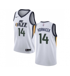 Utah Jazz #14 Jeff Hornacek Swingman Basketball Jersey - Association Edition