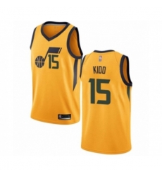 Utah Jazz #15 Stanton Kidd Swingman Gold Basketball Jersey Statement Edition