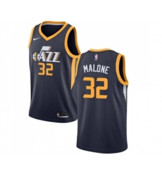 Utah Jazz #32 Karl Malone Swingman Navy Blue Road NBA Jersey - Icon Edition