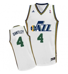 Utah Jazz #4 Adrian Dantley Swingman White Home NBA Jersey