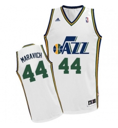 Utah Jazz #44 Pete Maravich Swingman White Home NBA Jersey