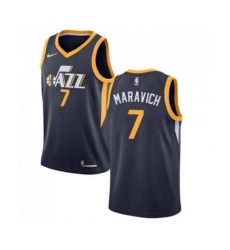 Utah Jazz #7 Pete Maravich Swingman Navy Blue Road NBA Jersey - Icon Edition