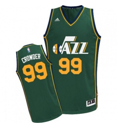 Utah Jazz #99 Jae Crowder Swingman Green Alternate NBA Jersey